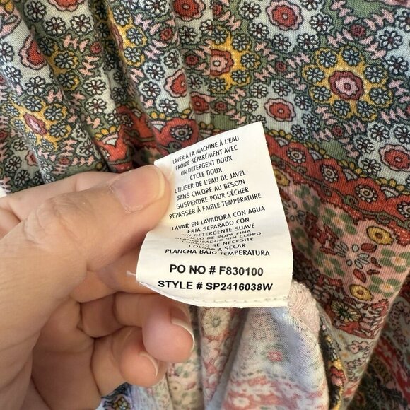 O'Neill Womens Size XS Floral Geometric Print Wrap Dress - Picture 15 of 15